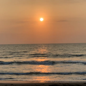 4月23日千葉北、東浪見の朝の波の画像