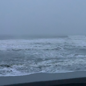 2月20日千葉北、東浪見の朝の波の画像