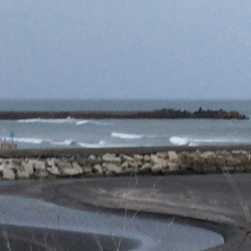 7月6日千葉北、東浪見の朝の波の画像