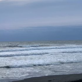 2月27日千葉北、東浪見の朝の波の画像