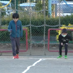 Aグループ(50m走)ゴール付近④の画像