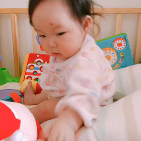 座れるようになったね！！の画像