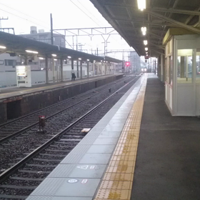 雨の中のしまかぜの画像