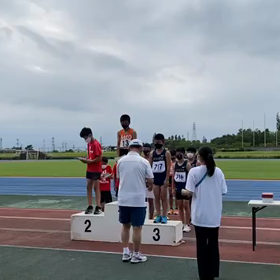 チャレンジトライアル男子リレー表彰式の画像