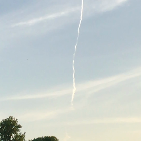 2018/8/18ロケット？？？飛行機？の画像