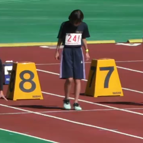 クラブ交流６年女子100m予選④の画像