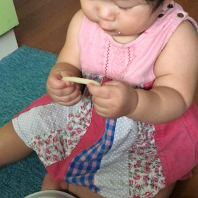 赤ちゃんは麺類が好きの画像