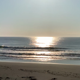 6月17日千葉北、東浪見の朝の波の画像