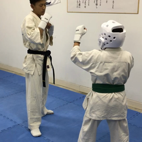 試合前の特訓の画像