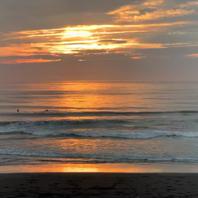 9月12日千葉北、東浪見の朝の波の画像