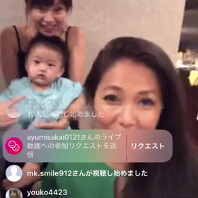 阪井さんインスタLive録画の画像