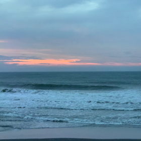 3月24日千葉北、東浪見の朝の波の画像