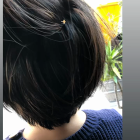 大人ショートカット　髪質改善エアリーオイル　バイ　トゥーリックスの画像