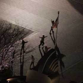 USJホテルの部屋から見えたダンスの練習(*´∀｀*)の画像