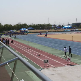 男子100ｍ優勝の画像