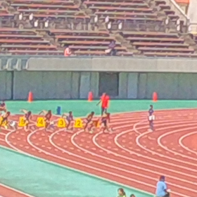 中２男子100m予選 増田康太くんの画像