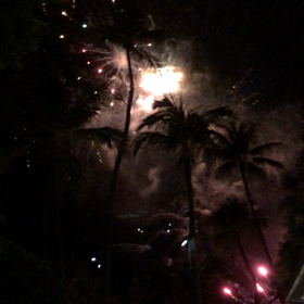 Hawaii で初めての花火の画像