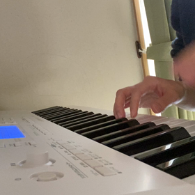 ピアノ練習の画像