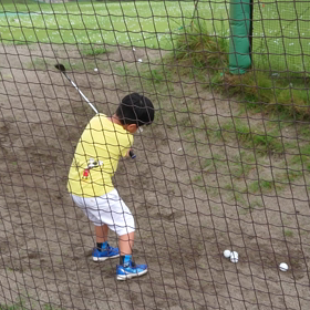 力の無い息子はバンカー克服を大事にしているようですの画像