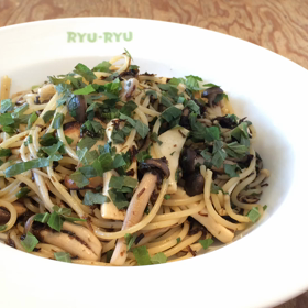 苦楽園口リュリュのしそきのこパスタ食べ納め、笑の画像