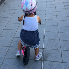 自転車に向けての画像