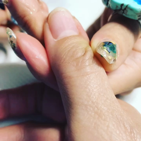 海ネイル動画の画像