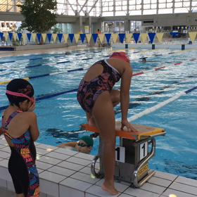 飛び込み練習の画像