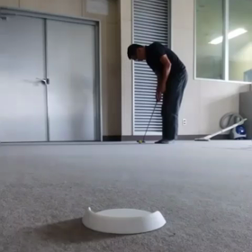 3mとアイアン素振りの画像