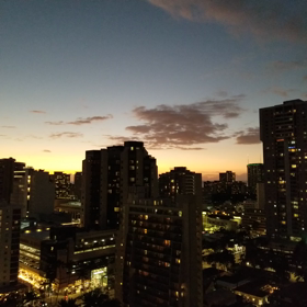 ハワイの夕日の画像