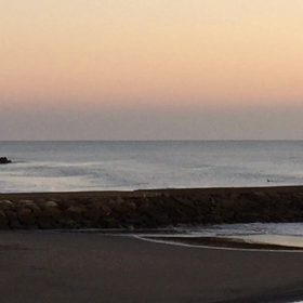 10月2日千葉北、東浪見の朝の波の画像