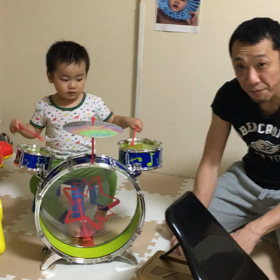 天才ドラマー⁉️の画像
