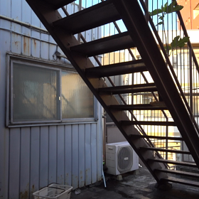 さぁーて、日課になるかな？階段下で「懸垂」始めました♪さ…(笑)の画像