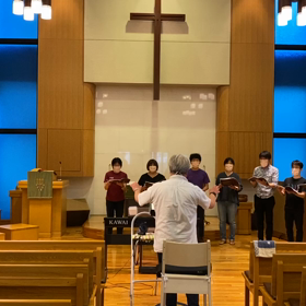 今日は「大阪H・シュッツ室内合唱団」臨時練習ですの画像