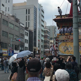 鉾ストリートで曳き始めを見た！の画像