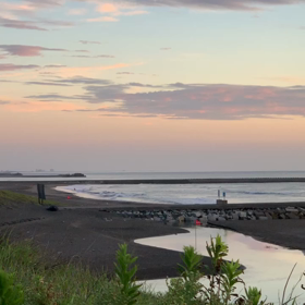 8月30日千葉北、東浪見の朝の波の画像