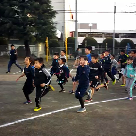 川越小練習1000m スタートの画像