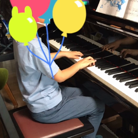 夏休みのレッスン風景♪の画像