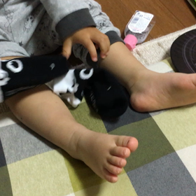 靴下が履けるようになりました！の画像
