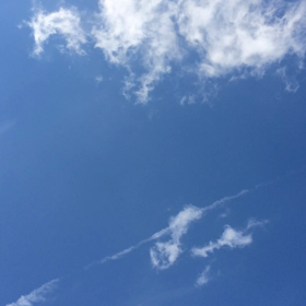 青空を見たときの画像