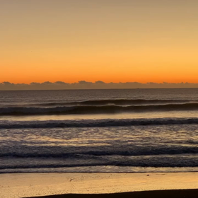 2月1日千葉北、東浪見の朝の波の画像