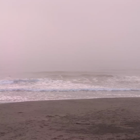 8月31日千葉北、東浪見の朝の波の画像