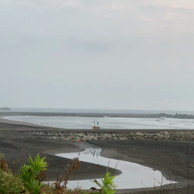8月26日千葉北、東浪見の朝の波の画像