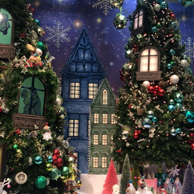 名古屋タカシマヤのクリスマスツリーの画像