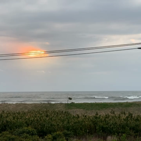4月17日千葉北、東浪見の朝の波の画像