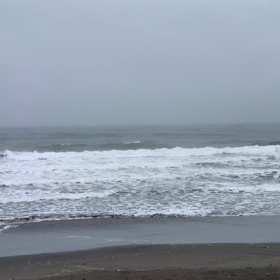 3月26日千葉北、東浪見の朝の波の画像