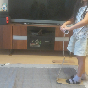 年長の娘の工作の画像