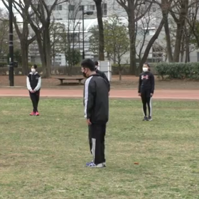 ６年生記録会 はじめの会・アップ⑦の画像