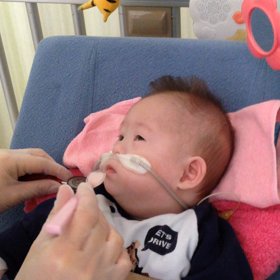 離乳食始まりましたの画像