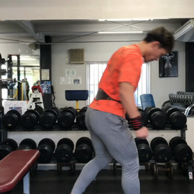 フォームの復習に【ブルガリアンスクワット】の画像