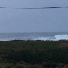 10月27日千葉北、東浪見の朝の波の画像